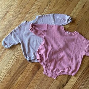 Junie Grey Oversized Waffle Romper